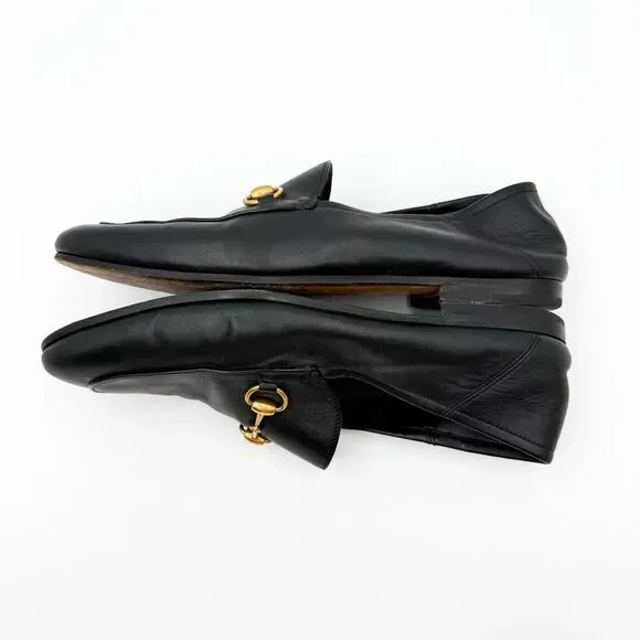 Gucci Horsebit Brixton Loafers Collapsable Heel Black Leather US Men’s 9 - Picture 10 of 14